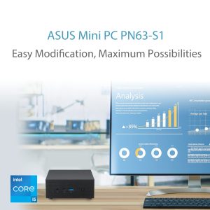 ASUS Mini PC PN63 S1 with 11th Gen Intel Core i5 Processor and Intel Iris Xe Graphics Windows 11