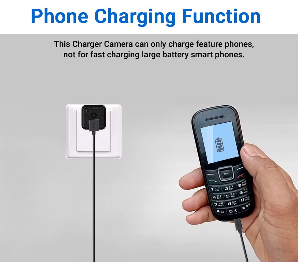 FITech IFIADPTCAM 1080p USB Charger Type Hidden Camera
