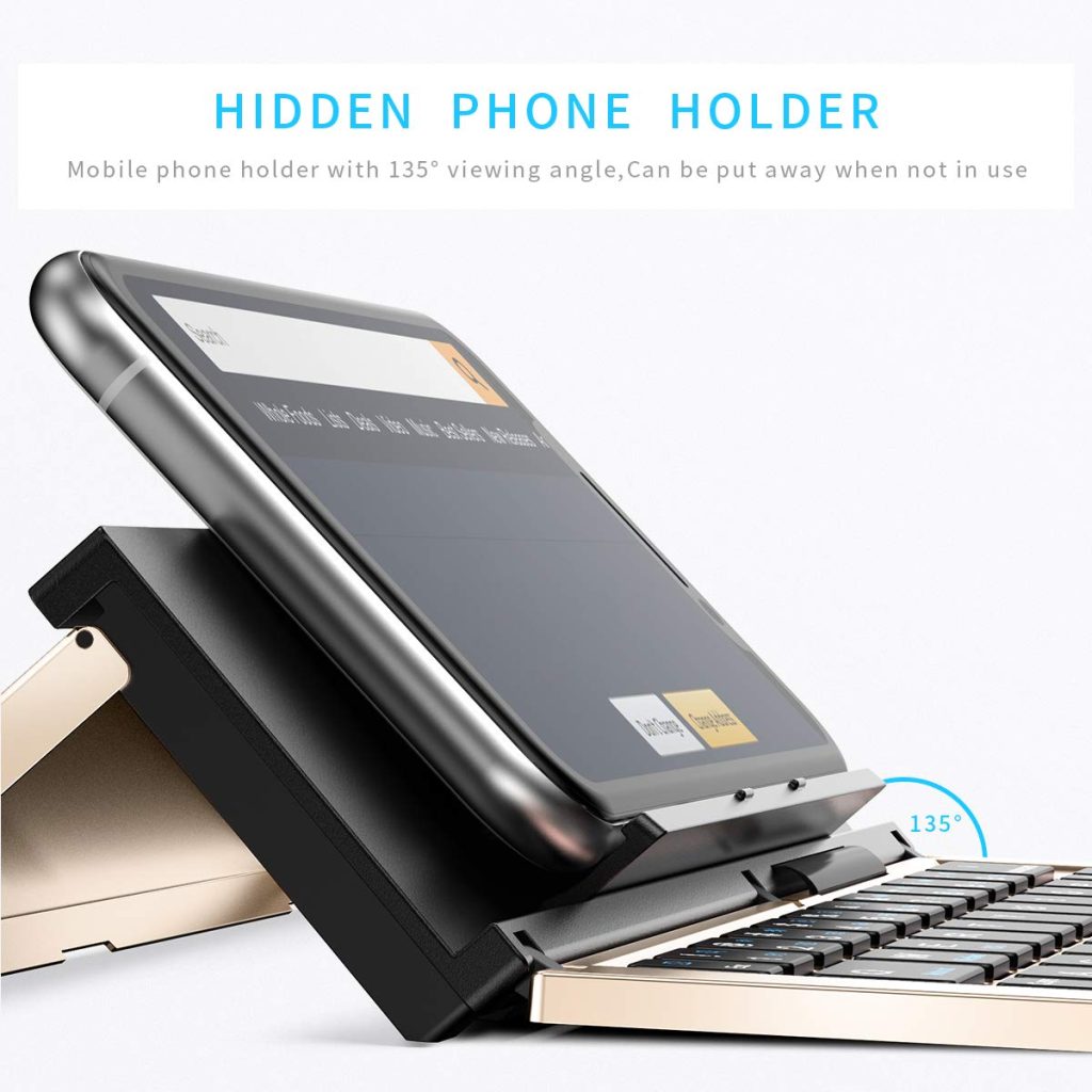 the Geyes Foldable Bluetooth Keyboard