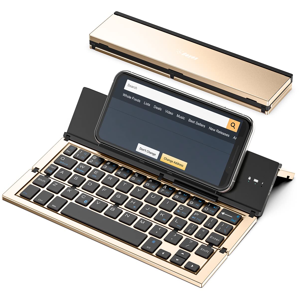 the Geyes Foldable Bluetooth Keyboard