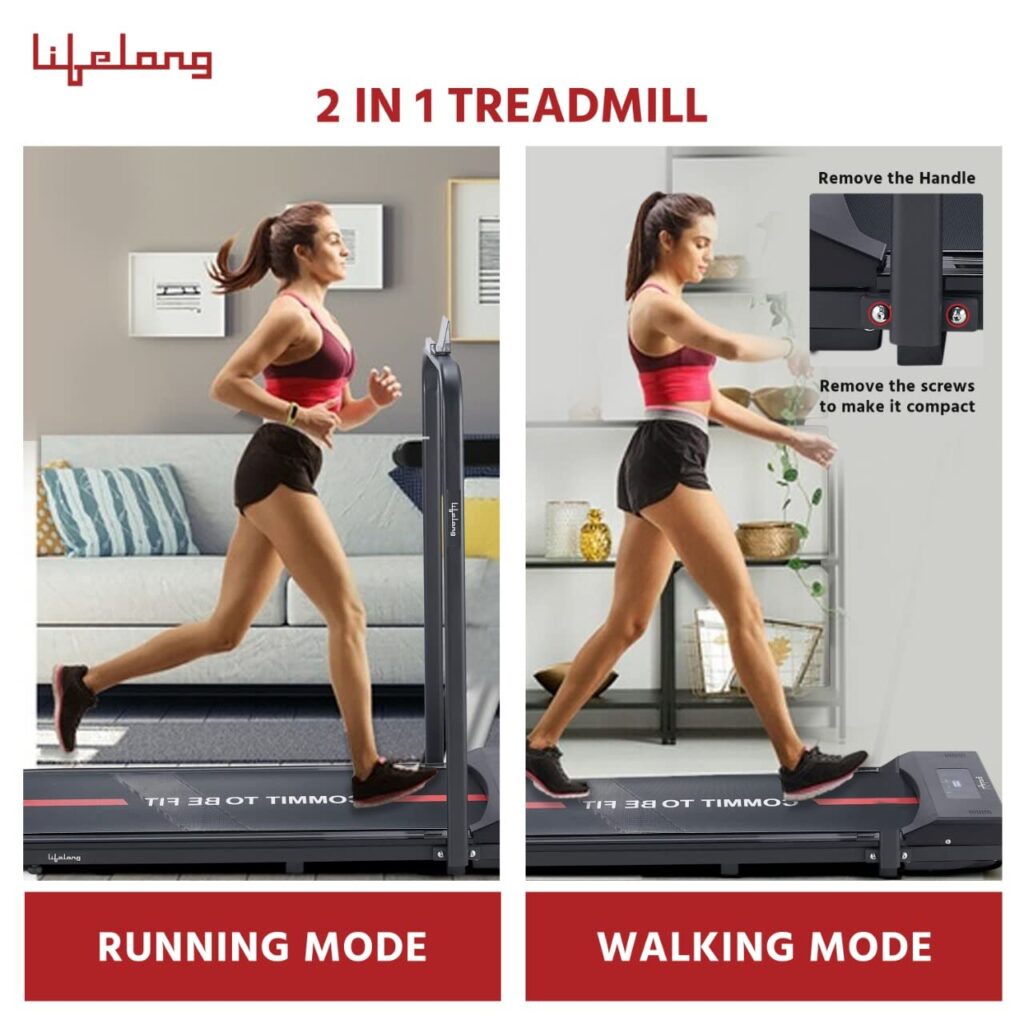Lifelong Treadmill LLTM162 Fit Pro 2HP Peak DC Motorized