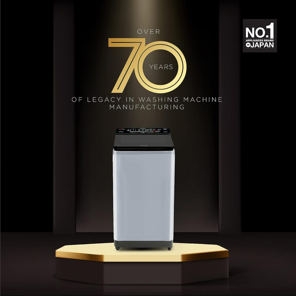 Panasonic 8 Kg Wifi Built-In Heater Fully-Automatic Top Loading Smart Washing Machine