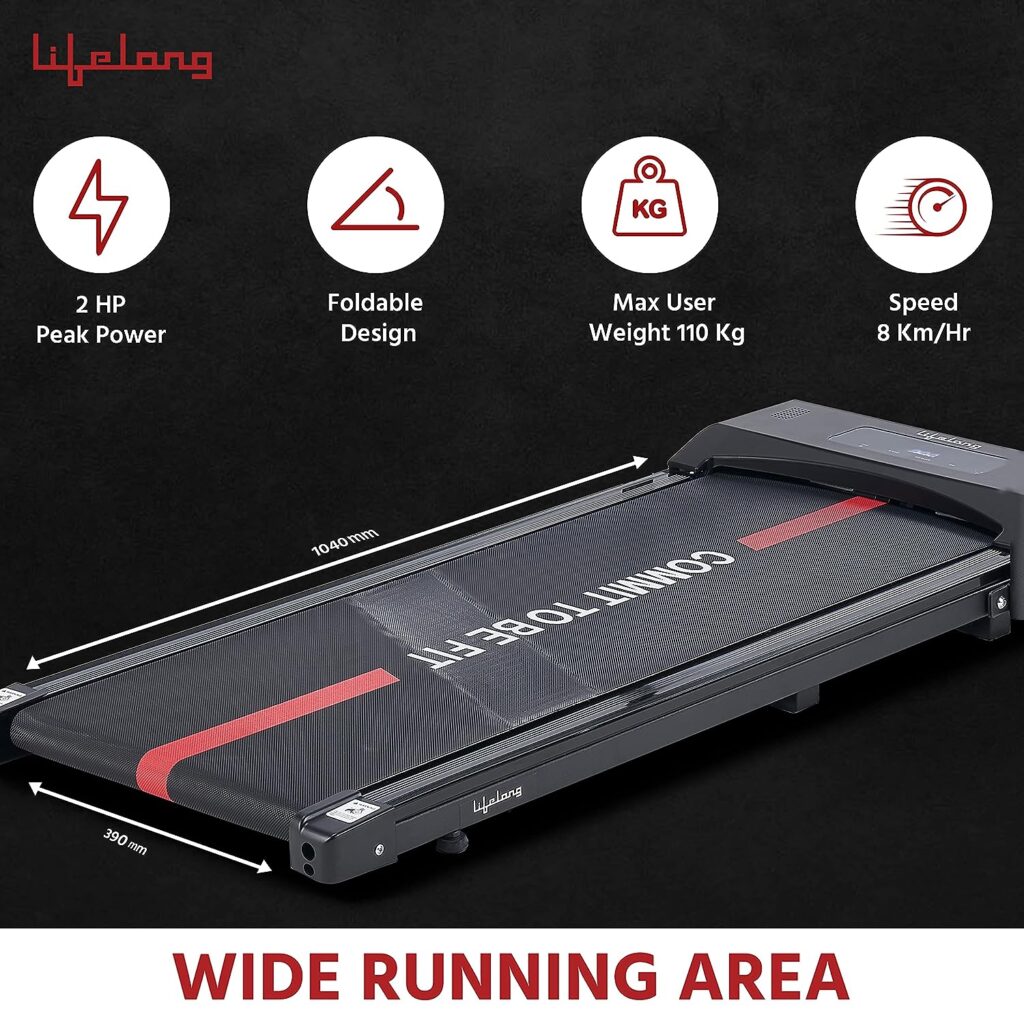 Lifelong Treadmill LLTM162 Fit Pro 2HP Peak DC Motorized