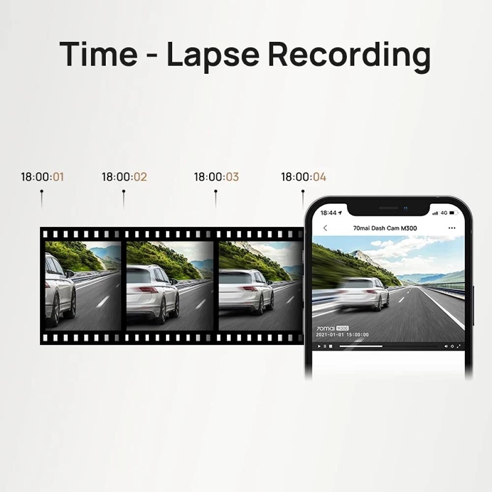 70mai M300 DashCam, 1.5K 1296P Full HD