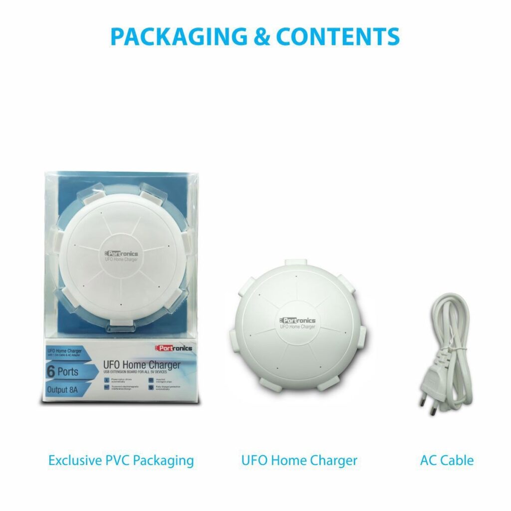 Portronics POR 343 UFO USB Home Charger