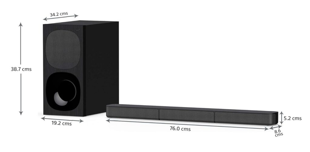 Sony HT-S20R Real 5.1ch Dolby Digital Soundbar for TV with subwoofer