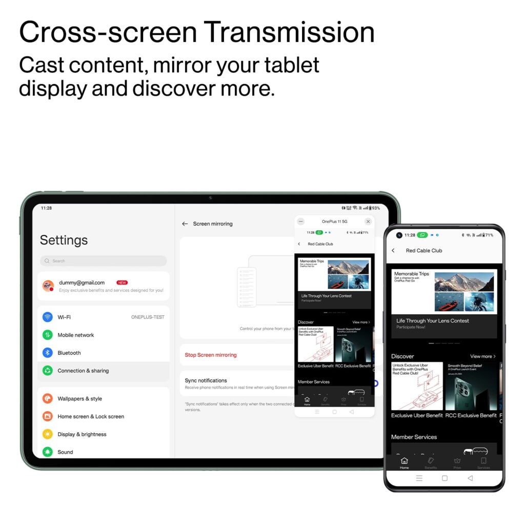 OnePlus Pad 29.49cm (11.61 inch) LCD Display, 12GB RAM