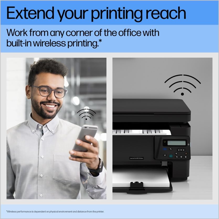 HP Laserjet Pro M126nw All-in-One B&W Printer for Home