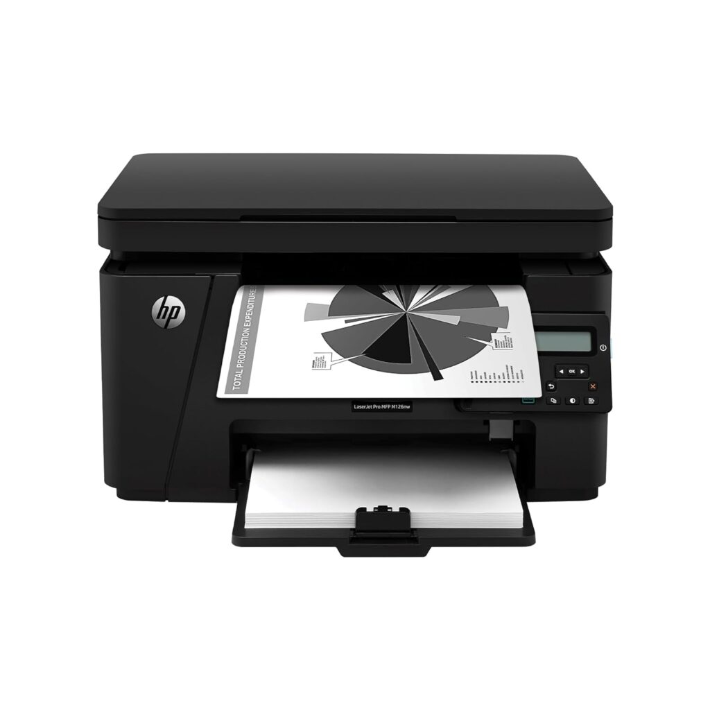 HP Laserjet Pro M126nw All-in-One B&W Printer for Home