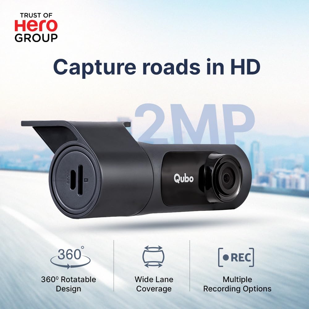 Qubo Car Dash Camera Pro X from Hero Group