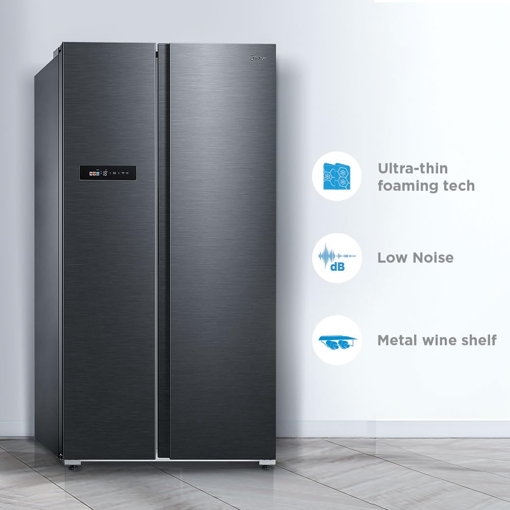 Midea 592 L Side By Side, Wi-Fi Double Door Refrigerator